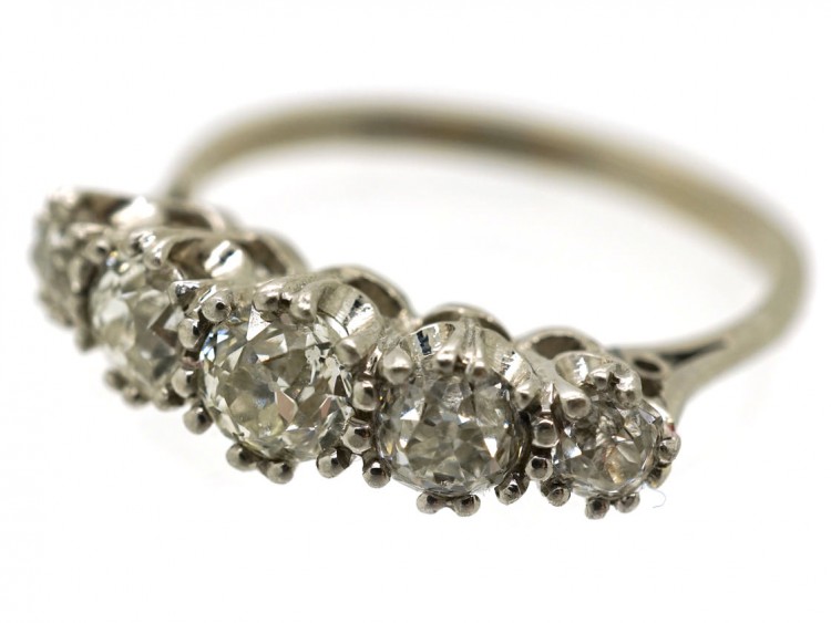 Platinum & Diamond Five Stone Ring