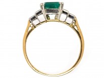 Art Deco Emerald & Diamond Ring