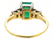Art Deco Emerald & Diamond Ring