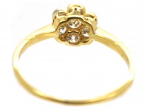 Edwardian 18ct Gold & Platinum, Diamond Cluster Ring