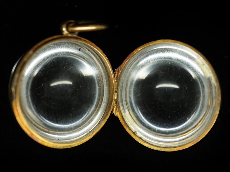 Edwardian Rock Crystal Ball Locket