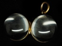 Edwardian Rock Crystal Ball Locket