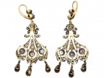 Large Triple Drop Diamond Earrings