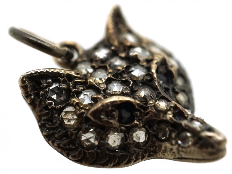Rose Diamond Fox Pendant