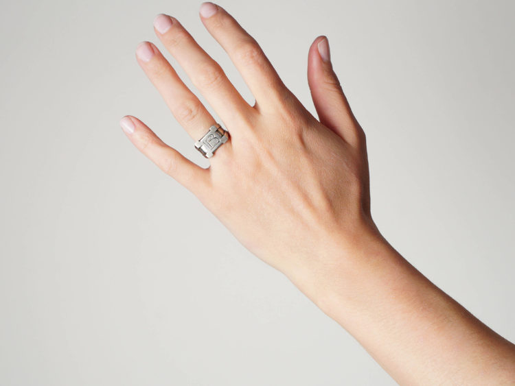 Silver B Ring