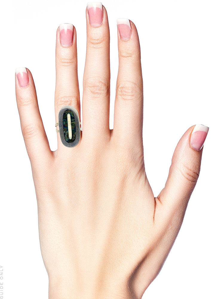 Mexican Silver Oval Ring