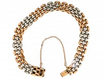 Edwardian 15ct Gold & Platinum Gate Bracelet