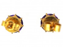 Amethyst & Gold Earrings