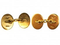 18ct Gold & Enamel Four Vices Cufflinks