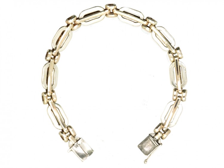 Silver Two Colour Bracelet