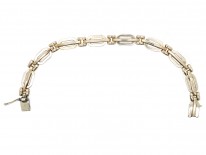 Silver Two Colour Bracelet