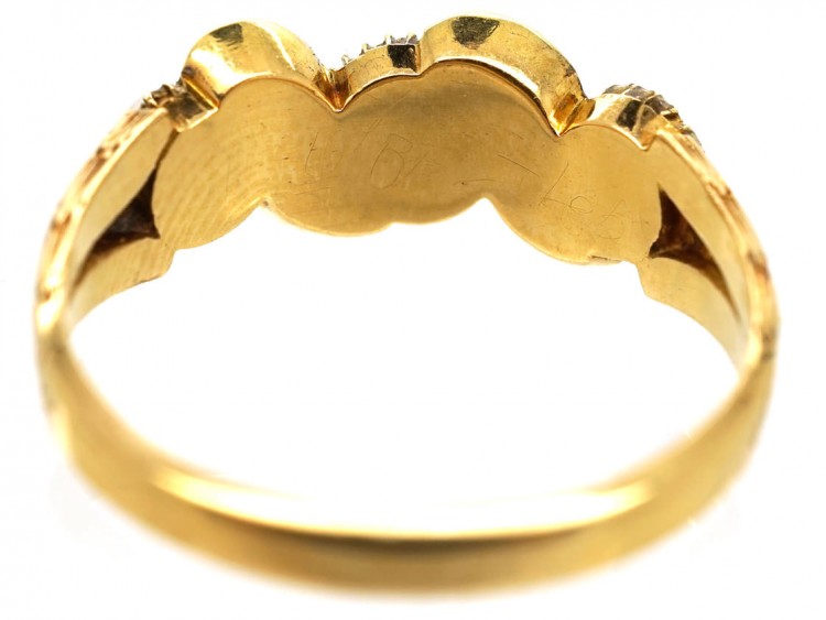 Regency 15ct Gold Turquoise & Pearl Ring