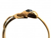 Edwardian Snake Ring Set With a Sapphire
