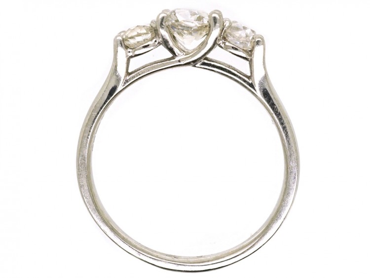 18ct White Gold Three Stone Diamond Ring