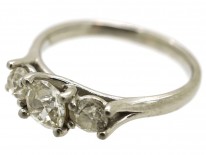 18ct White Gold Three Stone Diamond Ring