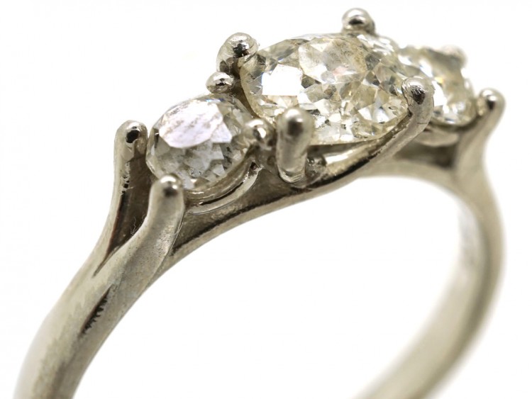 18ct White Gold Three Stone Diamond Ring