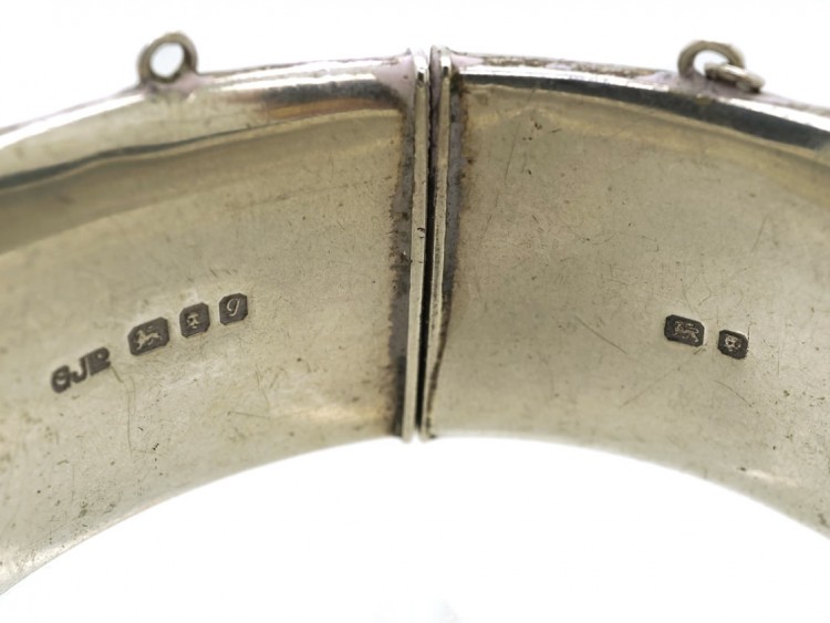 Silver Engraved Bangle