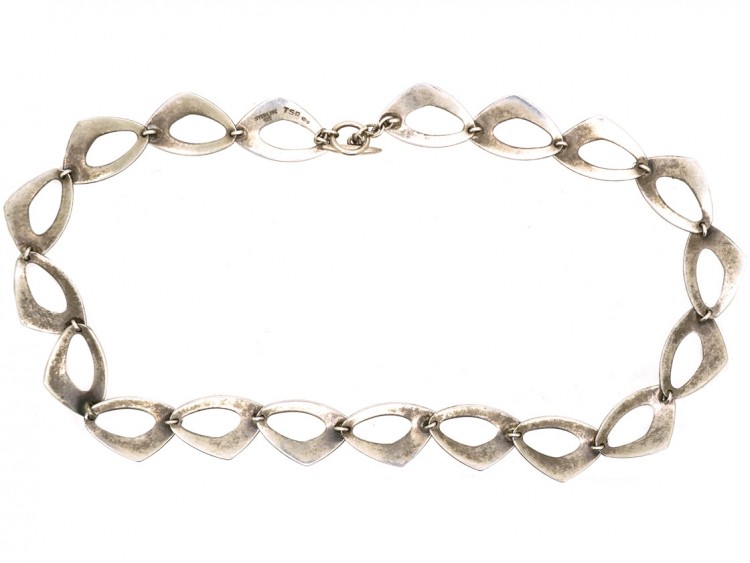 Swedish Silver Interlinked Necklace