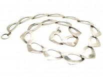Swedish Silver Interlinked Necklace