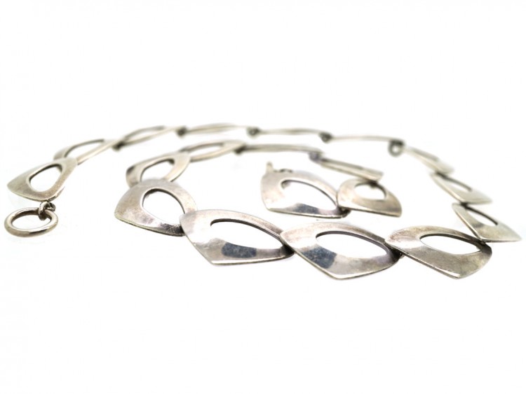 Swedish Silver Interlinked Necklace
