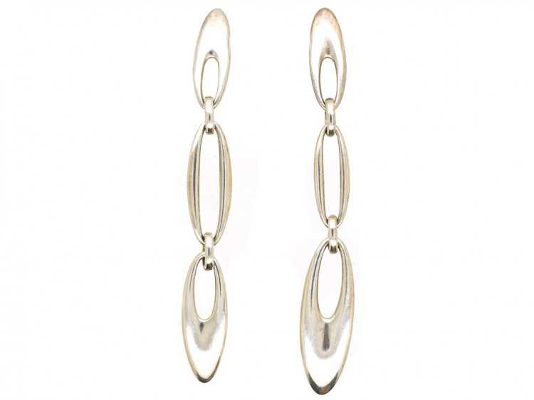 Georg Jensen Silver Drop Earrings