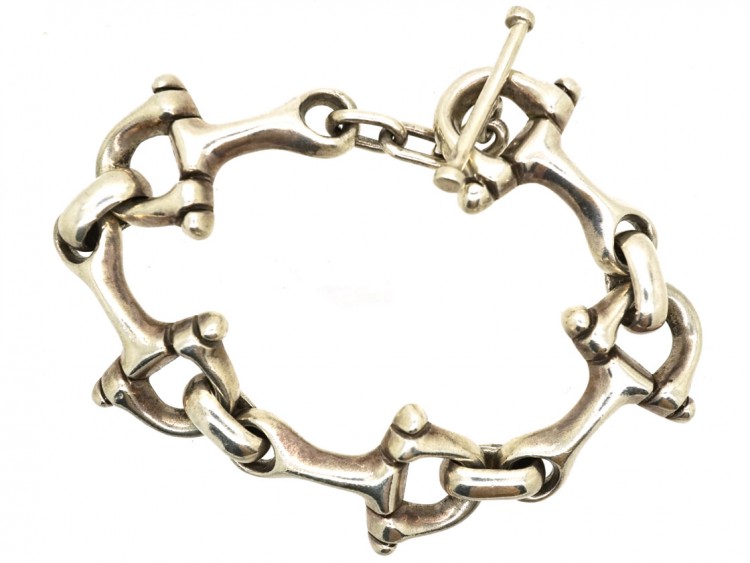 Silver Horse Bridle Bit Bracelet