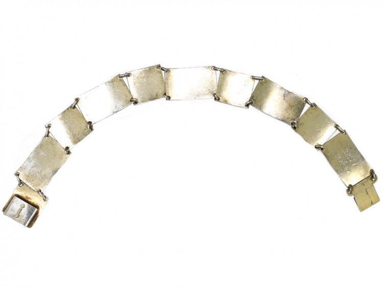 Silver & Enamel Scandinavian Scenes Bracelet by Ottar Hval