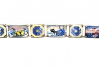 Silver & Enamel Scandinavian Scenes Bracelet by Ottar Hval