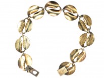 Silver & Red Enamel Bracelet by David Andersen