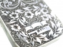 Victorian Rectangular Silver & Gold Overlay Locket