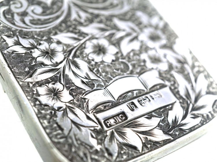 Victorian Rectangular Silver & Gold Overlay Locket
