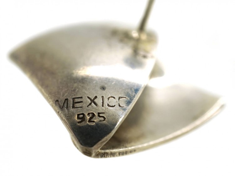 Silver Modernist Earrings