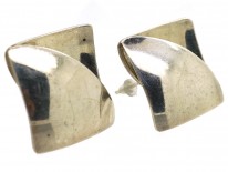 Silver Modernist Earrings