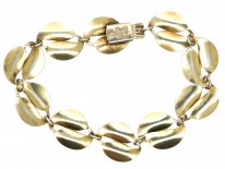 Silver & Blue Enamel Bracelet by David Andersen