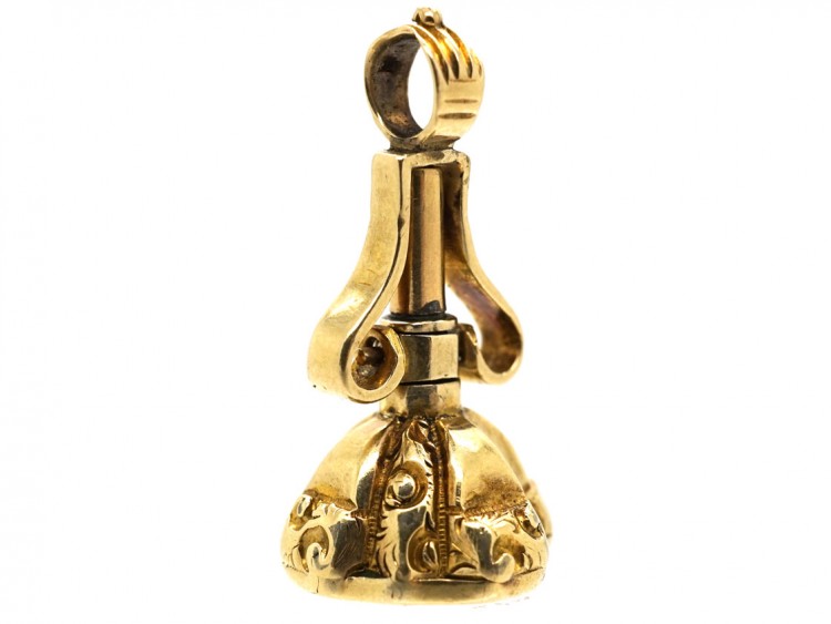 Victorian Hinged Seal With Rock Crystal Base