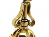 Victorian Hinged Seal With Rock Crystal Base