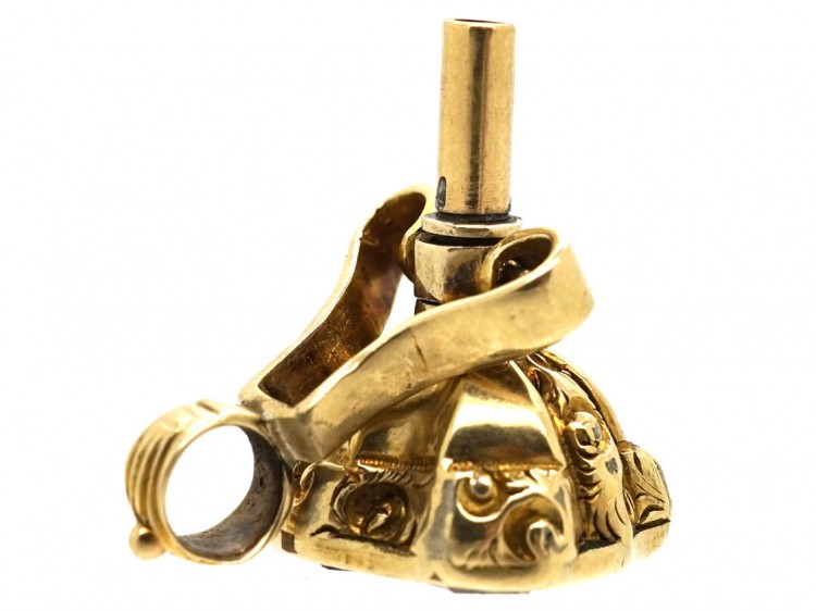 Victorian Hinged Seal With Rock Crystal Base