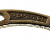 Norwegian Silver Gilt & Enamel Cufflinks by Aksel Holmsen