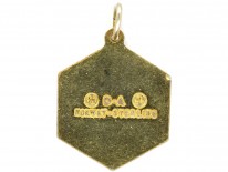 “Libra” Silver Gilt & Enamel Pendant by David Andersen
