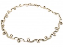 Silver Articulated Necklace
