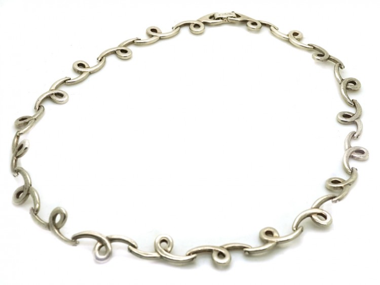 Silver Articulated Necklace