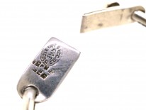 Silver Anchor Link Bracelet