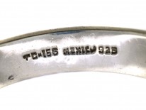 Mexican Silver Bracelet With Navaho Motifs in Turquoise