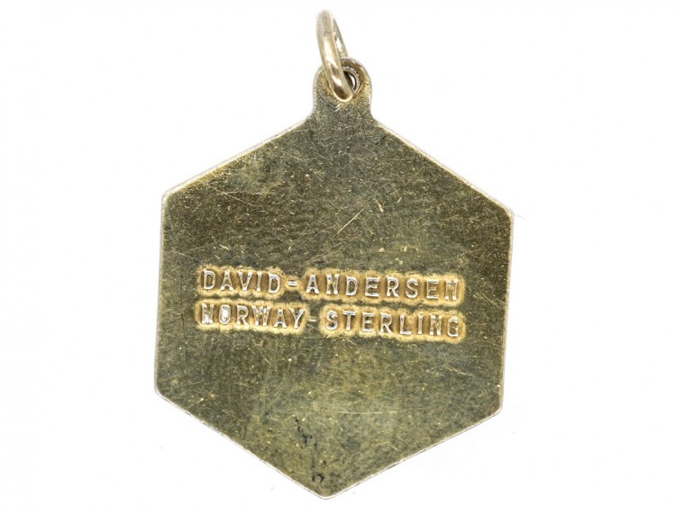 Virgo Silver Gilt Pendant by David Andersen
