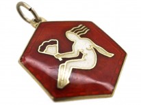 Virgo Silver Gilt Pendant by David Andersen