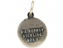 Silver Pisces Charm by David Anderson