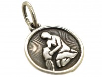 Silver Aquarius Charm by David Anderson