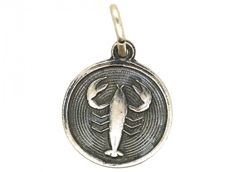 Scorpio Silver Charm by David Anderson