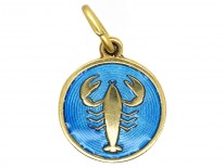 Silver & Enamel Scorpio Charm by David Anderson