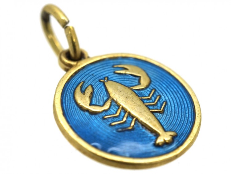 Silver & Enamel Scorpio Charm by David Anderson